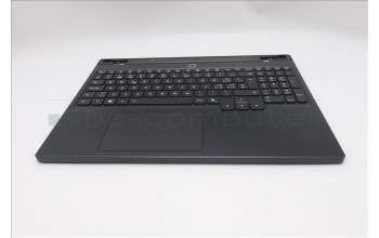 Lenovo 5CB1S24075 C-Cover with keyboard, Switzerland, Eclipse Black, RGB Backlight, Anodizing Sandblasting, UK