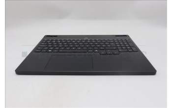 Lenovo 5CB1S24082 C-Cover with keyboard, Belgian, Eclipse Black, White Backlight, Anodizing Sandblasting, UK