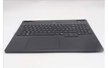 Lenovo 5CB1S24088 C-Cover with keyboard, French, Eclipse Black, White Backlight, Anodizing Sandblasting, US