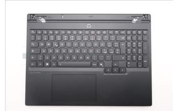 Lenovo 5CB1S24166 C-Cover with keyboard, Italian, Eclipse Black, White Backlight, Anodizing Sandblasting, UK