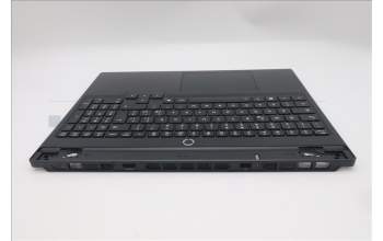 Lenovo 5CB1S24166 C-Cover with keyboard, Italian, Eclipse Black, White Backlight, Anodizing Sandblasting, UK