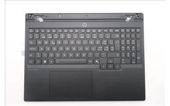 Lenovo 5CB1S24175 C-Cover with keyboard, Switzerland, Eclipse Black, White Backlight, Anodizing Sandblasting, UK