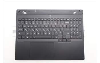 Lenovo 5CB1S24180 C-Cover with keyboard, Ukraine, Eclipse Black, White Backlight, Anodizing Sandblasting, US