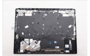 Lenovo 5CB1S24180 C-Cover with keyboard, Ukraine, Eclipse Black, White Backlight, Anodizing Sandblasting, US