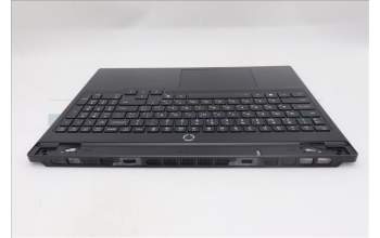 Lenovo 5CB1S24180 C-Cover with keyboard, Ukraine, Eclipse Black, White Backlight, Anodizing Sandblasting, US