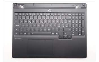 Lenovo 5CB1S31063 C-Cover with keyboard, Czech Slovakian, Eclipse Black, White Backlight, Painting, UK