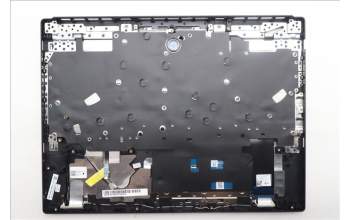 Lenovo 5CB1S31064 C-Cover with keyboard, English, Eclipse Black, White Backlight, Painting, US