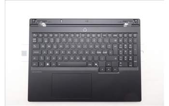 Lenovo 5CB1S31078 C-Cover with keyboard, Nordic, Eclipse Black, White Backlight, Painting, UK