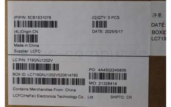 Lenovo 5CB1S31078 C-Cover with keyboard, Nordic, Eclipse Black, White Backlight, Painting, UK