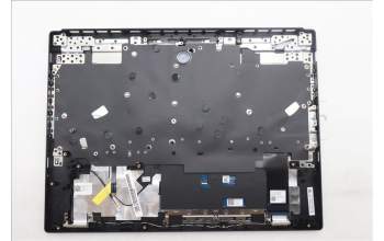 Lenovo 5CB1S31082 C-Cover with keyboard, Spanish, Eclipse Black, White Backlight, Painting, UK