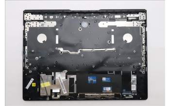 Lenovo 5CB1S31104 C-Cover with keyboard, Belgian, Eclipse Black, White Backlight, UK