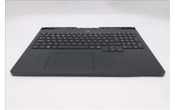 Lenovo 5CB1S31124 C-Cover with keyboard, Portuguese, Eclipse Black, White Backlight, UK