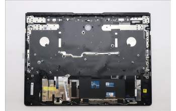 Lenovo 5CB1S31132 C-Cover with keyboard, Ukraine, Eclipse Black, White Backlight, US