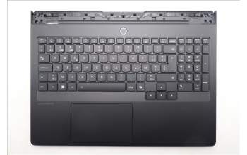 Lenovo 5CB1S31134 C-Cover with keyboard, Belgian, Eclipse Black, RGB Backlight, UK