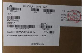 Lenovo 5CB1S50725 Cover, 83KY, Hinge CAP, Glacier White