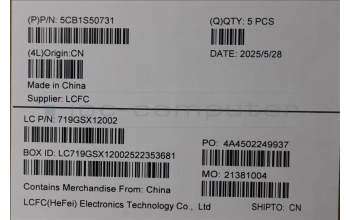 Lenovo 5CB1S50731 C-Cover with keyboard, Bulgarian, Glacier white, UK