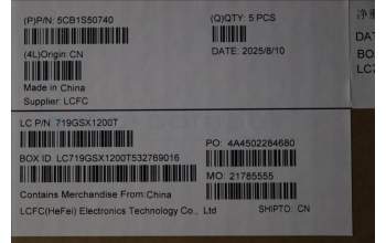 Lenovo 5CB1S50740 C-Cover with keyboard, Greek, Glacier white, US