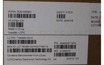 Lenovo 5CB1S50951 C-Cover with keyboard, Italian, Luna Grey, UK