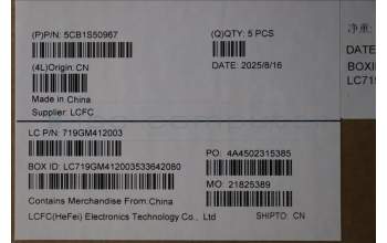 Lenovo 5CB1S50967 C-Cover with keyboard, Belgian, Tidal Teal, UK