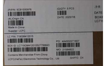 Lenovo 5CB1S50976 C-Cover with keyboard, German, Tidal Teal, UK