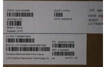 Lenovo 5CB1S50986 C-Cover with keyboard, Portuguese, Tidal Teal, UK