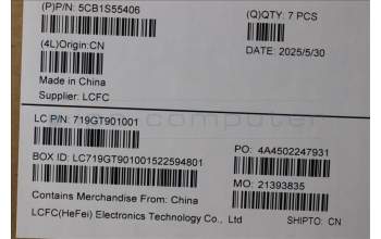 Lenovo 5CB1S55406 MTS42_D_COVER_WW_BK_ASSY