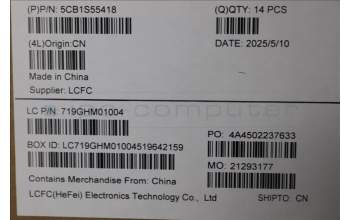 Lenovo 5CB1S55418 ME473_D_COVER_ASSY_AL_BK_28W