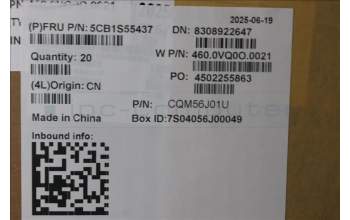 Lenovo 5CB1S55437 C-Cover, ASM, AMD, WLAN, WITH DUMMY SMART CARD, BLANC-2