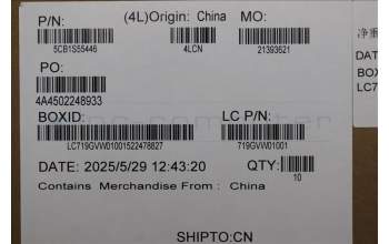 Lenovo 5CB1S55446 MTS41, Strip Cover, ASSY