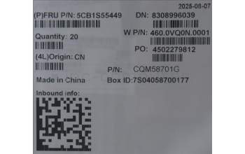 Lenovo 5CB1S55449 C-Cover, ASM, KRK, WLAN, With Dummy Smart Card