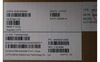 Lenovo 5CB1S55458 A-Cover, MTM60, Low Power_ASSY