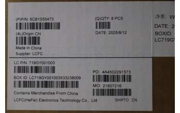 Lenovo 5CB1S55473 A-COVER, MPV60, FHD_ASSY