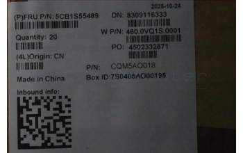 Lenovo 5CB1S55489 C-Cover, ASM, KRK, WWAN, With Dummy Smart Card