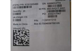 Lenovo 5CB1S55490 C-Cover, ASM, KRK, WWAN