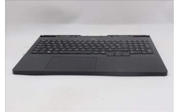 Lenovo 5CB1S57446 C-Cover with keyboard, French, Eclipse Black, White Backlight, US