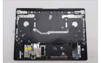 Lenovo 5CB1S57448 C-Cover with keyboard, German, Eclipse Black, White Backlight, UK