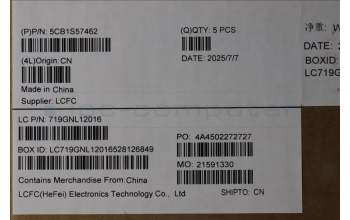 Lenovo 5CB1S57462 C-Cover with keyboard, Switzerland, Eclipse Black, White Backlight, UK