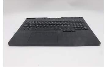Lenovo 5CB1S57462 C-Cover with keyboard, Switzerland, Eclipse Black, White Backlight, UK