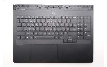 Lenovo 5CB1S57466 C-Cover with keyboard, Ukraine, Eclipse Black, White Backlight, US