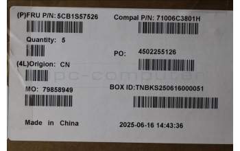 Lenovo 5CB1S57526 C-Cover with keyboard, Switzerland, White Backlight, UK