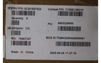 Lenovo 5CB1S57532 C-Cover with keyboard, English, RGB Backlight, US