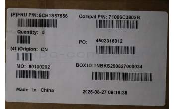 Lenovo 5CB1S57556 C-Cover with keyboard, Switzerland, RGB Backlight, UK