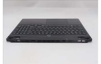 Lenovo 5CB1S75715 C-Cover with keyboard, Greek, Eclipse Black, RGB Backlight, Anodizing Sandblasting, US