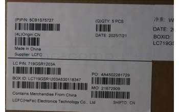 Lenovo 5CB1S75727 C-Cover with keyboard, Spanish, Eclipse Black, RGB Backlight, Anodizing Sandblasting, UK