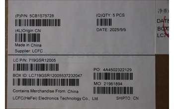 Lenovo 5CB1S75728 C-Cover with keyboard, Switzerland, Eclipse Black, RGB Backlight, Anodizing Sandblasting, UK