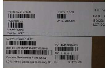 Lenovo 5CB1S75733 C-Cover with keyboard, Ukraine, Eclipse Black, RGB Backlight, Anodizing Sandblasting, US