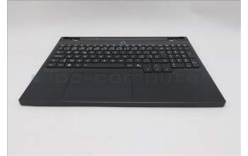 Lenovo 5CB1S76592 C-Cover with keyboard, Czech Slovakian, Eclipse Black, White Backlight, Anodizing Sandblasting, UK