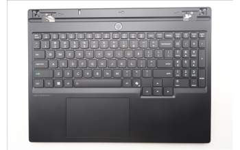 Lenovo 5CB1S76593 C-Cover with keyboard, English, Eclipse Black, White Backlight, Anodizing Sandblasting, US