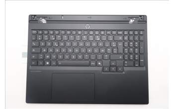 Lenovo 5CB1S76595 C-Cover with keyboard, French, Eclipse Black, White Backlight, Anodizing Sandblasting, US