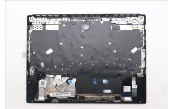 Lenovo 5CB1S76595 C-Cover with keyboard, French, Eclipse Black, White Backlight, Anodizing Sandblasting, US